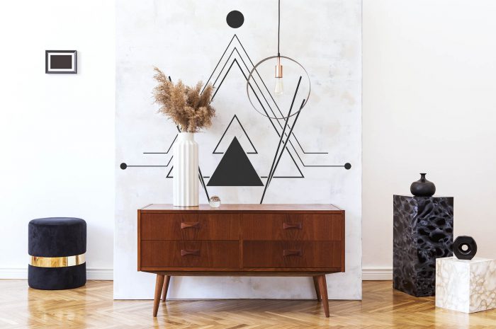 Efektowna abstrakcja – poznaj samoprzylepne naklejki, które odmienią aranżację