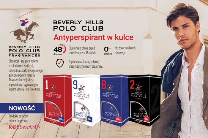 Ochrona przed potem dla mężczyzn z Beverly Hills Polo Club