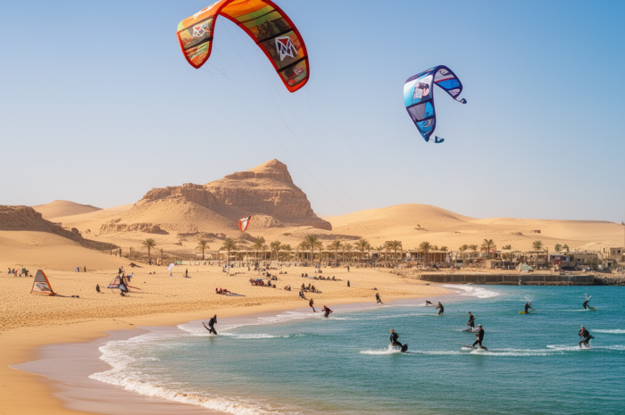 Ferie zimowe w Egipcie: ile kosztuje tydzień z kitesurfingiem dla rodzica + dziecko